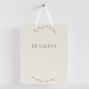 "Vine Wrap" - Small Signs in Cotton by Amy Kross - With Hanging Ribbon (sold separately)