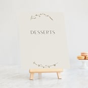 "Vine Wrap" - Small Signs in Cotton by Amy Kross - On Small Tabletop Easel (sold separately)