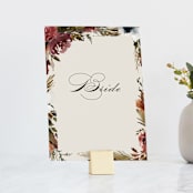 "poetique" - Small Signs in Autumn by Kate Ahn - With Brushed Gold Holder (sold separately)
