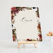 "poetique" - Small Signs in Autumn by Kate Ahn - On Small Tabletop Easel (sold separately)