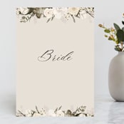 "Botanical Edge" - Small Signs in Latte by Susan Moyal - Front