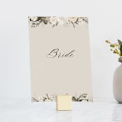 "Botanical Edge" - Small Signs in Latte by Susan Moyal - With Brushed Gold Holder (sold separately)