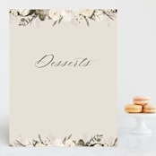 "Botanical Edge" - Small Signs in Latte by Susan Moyal - Front
