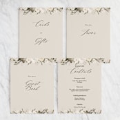 "Botanical Edge" - Small Signs in Latte by Susan Moyal - Text Layout Options for Small Signs