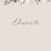 "Botanical Edge" - Small Signs in Latte by Susan Moyal - Close Up