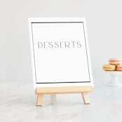 "Luster" - Small Signs in Cotton by Stacey Meacham - On Small Tabletop Easel (sold separately)