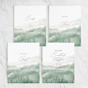 "Over the mountains" - Small Signs in Fern by Helen Halik - Text Layout Options for Small Signs
