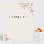 "Lovely" - Small Signs in Creme by Stardust Design Studio - Front