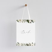 "Classic Love" - Small Signs in Vanilla by Susan Moyal - With Hanging Ribbon (sold separately)