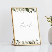 "Classic Love" - Small Signs in Vanilla by Susan Moyal - In Brass Geometric Frame (sold separately)
