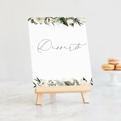 "Classic Love" - Small Signs in Vanilla by Susan Moyal - On Small Tabletop Easel (sold separately)