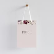 "Fleur" - Small Signs in Blush by Lori Wemple - With Hanging Ribbon (sold separately)