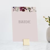 "Fleur" - Small Signs in Blush by Lori Wemple - With Brushed Gold Holder (sold separately)