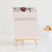"Fleur" - Small Signs in Blush by Lori Wemple - On Small Tabletop Easel (sold separately)