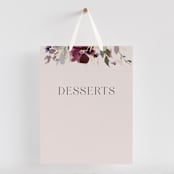 "Fleur" - Small Signs in Blush by Lori Wemple - With Hanging Ribbon (sold separately)
