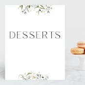 "Fleur" - Small Signs in Lily by Everett Paper Goods - Front