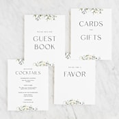 "Fleur" - Small Signs in Lily by Everett Paper Goods - Text Layout Options for Small Signs
