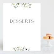 "Fleur" - Small Signs in Lily by Everett Paper Goods - Front