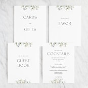 "Fleur" - Small Signs in Lily by Everett Paper Goods - Text Layout Options for Small Signs