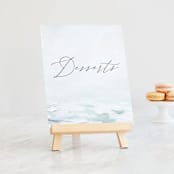"At Sea" - Small Signs in Sky by Nicoletta Savod - On Small Tabletop Easel (sold separately)