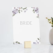 "Sweeping Vine" - Small Signs in Periwinkle by Itsy Belle Studio - With Brushed Gold Holder (sold separately)