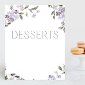 "Sweeping Vine" - Small Signs in Periwinkle by Itsy Belle Studio - Front