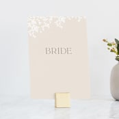 "Everly" - Small Signs in Latte by Kristie Kern - With Brushed Gold Holder (sold separately)