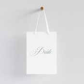 "Empire" - Small Signs in Dusty Blue by Jennifer Postorino - With Hanging Ribbon (sold separately)
