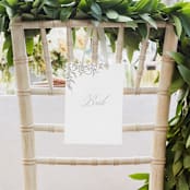 "Romantic Wreath" - Small Signs in Chantilly by Wildfield Paper Co - In Use
