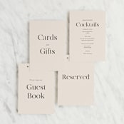 "Little party big love" - Small Signs in Noir by Jessica Corliss - Text Layout Options for Small Signs