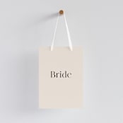 "Little party big love" - Small Signs in Noir by Jessica Corliss - With Hanging Ribbon (sold separately)