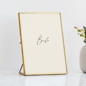 "Together" - Small Signs in Cream Puff by Pixel and Hank - In Brass Geometric Frame (sold separately)