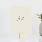 "Together" - Small Signs in Cream Puff by Pixel and Hank - With Brushed Gold Holder (sold separately)