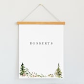 "Great Outdoors" - Small Signs in Forest by Petra Kern - With Hanging Bar (sold separately)