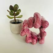 "Pink life stage" - Commissioned Original Sculpture in pink by Nina Leth