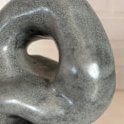 "Twist" - Commissioned Original Sculpture in gray by Nina Leth