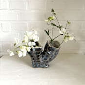 "Two cylinder vase" - Commissioned Original Sculpture in multicolorassorted-colors by Nina Leth