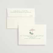"Last Splash Pool Party" - Bachelorette Party Thank You Cards in Petal by Becky Nimoy - FREE Recipient Addressing
