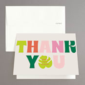 "Tropic Hot" - Bachelorette Party Thank You Cards in Tropical by Baumbirdy - Front