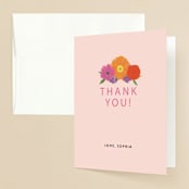 "Final Fiesta" - Bachelorette Party Thank You Cards in Azalea by Itsy Belle Studio - Front