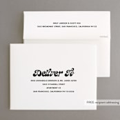 "Wife of the Party" - Bachelorette Party Thank You Cards in Blush by Baumbirdy - FREE Recipient Addressing
