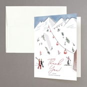 "Last Ride" - Bachelorette Party Thank You Cards in Lodge by Jenna Holcomb - Front