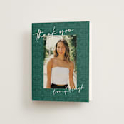 "Getaway" - Bachelorette Party Thank You Cards in Jade by Jenna Holcomb - Front