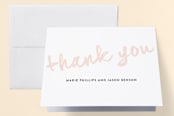 "Simply Sweet" - Engagement Party Thank You Cards in Cotton Candy by Roxy Cervantes - Front