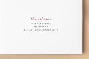 "Red Roses" - Engagement Party Thank You Cards in Cranberry by Annie Walker - FREE Recipient Addressing