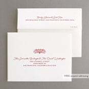 "Lucky in Love" - Engagement Party Thank You Cards in Hearts by Paper Sun Studio - FREE Recipient Addressing