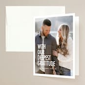 "vasilopita" - Engagement Party Thank You Cards in Opal by chocomocacino - Front