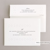 "Cocktail Napkin" - Engagement Party Thank You Cards in Noir by Gwen Bedat - FREE Recipient Addressing