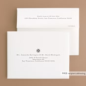 "Classic Initials" - Engagement Party Thank You Cards in Midnight by mo kelley - FREE Recipient Addressing