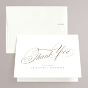 "gelt" - Engagement Party Thank You Cards in Cocoa by chocomocacino - Front